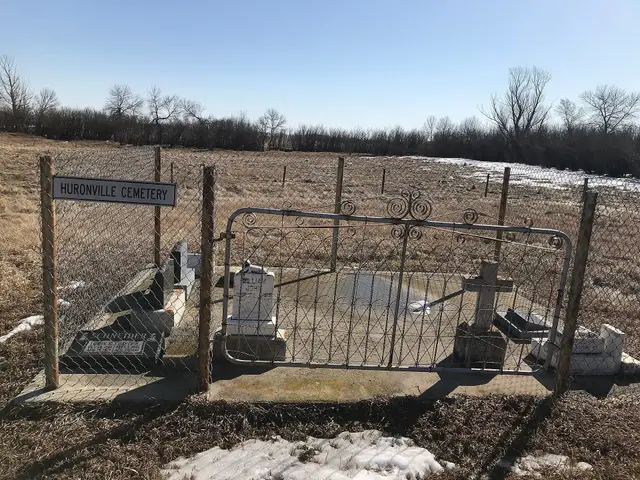 Huronville Cemetery gate
